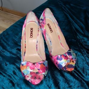 floral heels